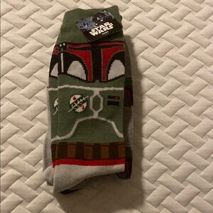 Star Wars Boba Fett Socks - Green and Gray